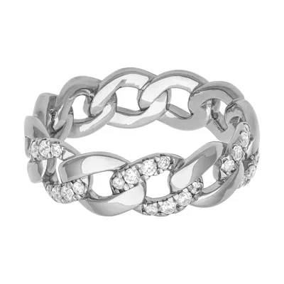 Diamond Halfway Curb Link Band (7mm)
