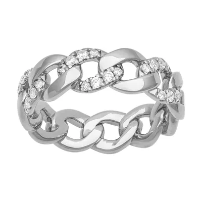 Diamond Halfway Curb Link Band (7mm)