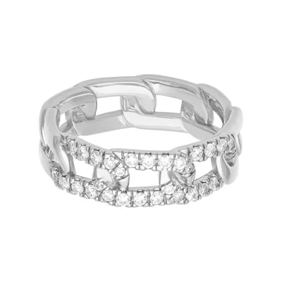 Horizontal Diamond Link Band (7mm)