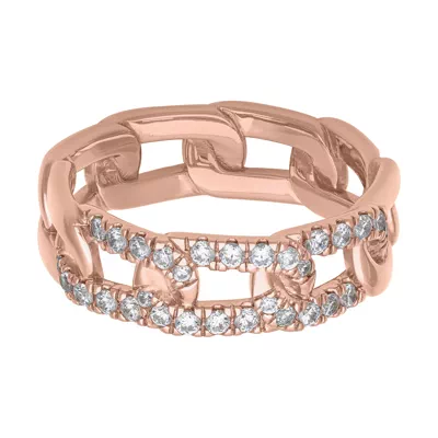 Horizontal Diamond Link Band (7mm)
