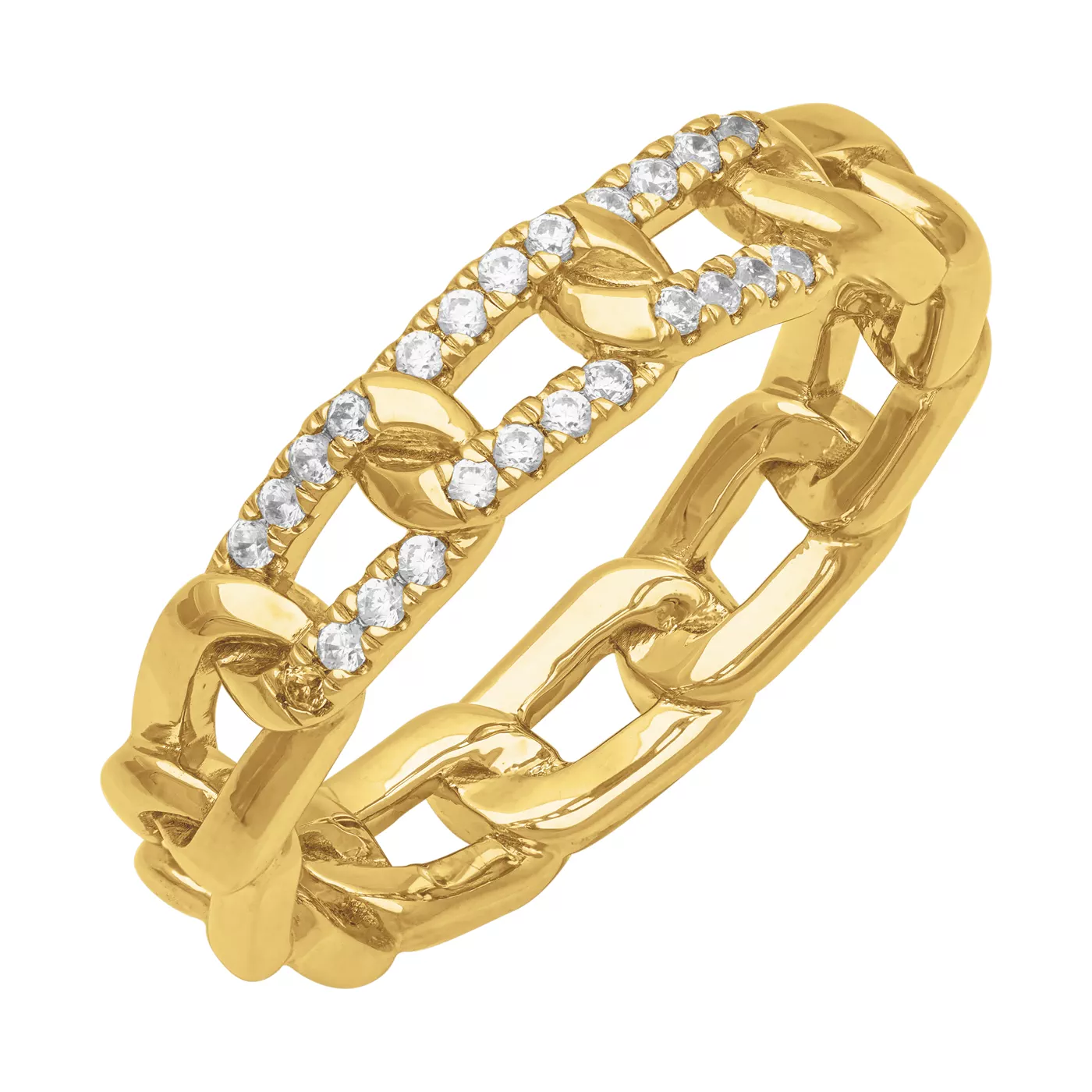 Horizontal Diamond Link Band (5mm)