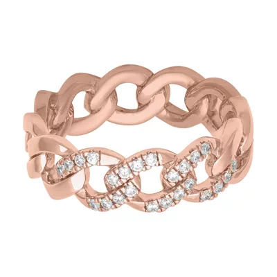 Diamond Curb Link Band (7mm)