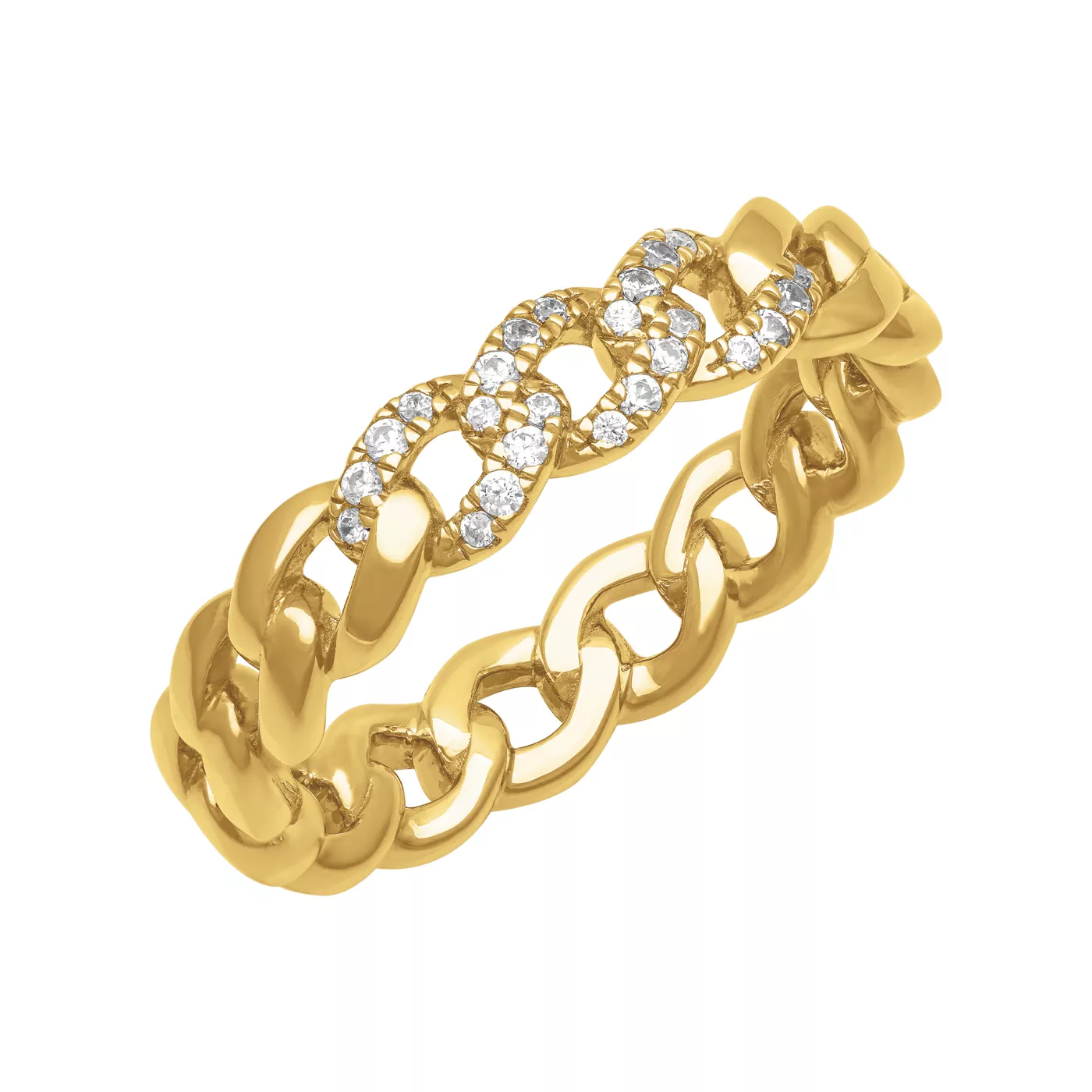 Diamond Curb Link Band (5mm)