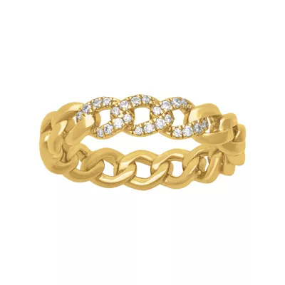 Diamond Curb Link Band (5mm)