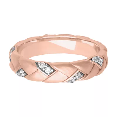 Two-Tone Woven Diamond Band (5mm)