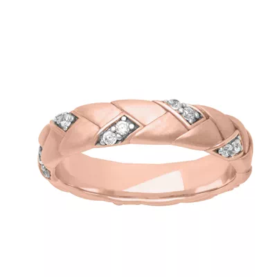 Two-Tone Woven Diamond Band (5mm)