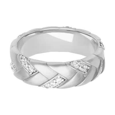 Woven Diamond Band (7mm)