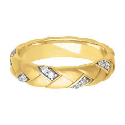Two-Tone Woven Diamond Band (5mm)
