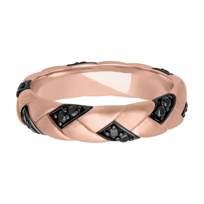 Woven Black Diamond Band (5mm)