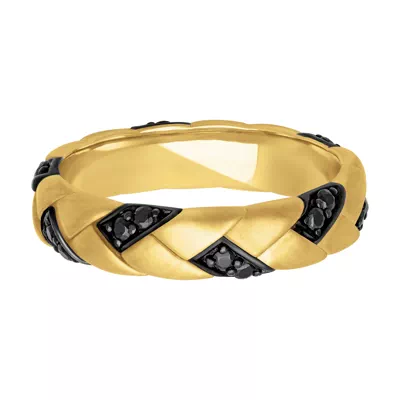 Woven Black Diamond Band (5mm)
