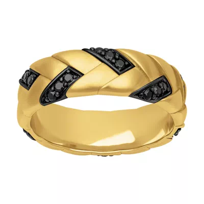Woven Black Diamond Band (7mm)