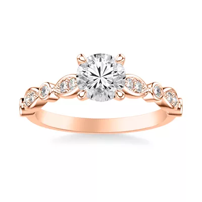 Melani Cathedral Diamond Engagement Ring