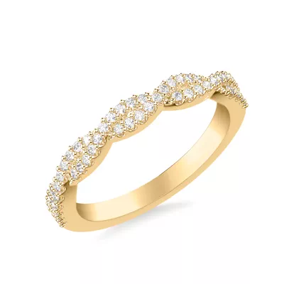 Presley Twist Pave Diamond Band