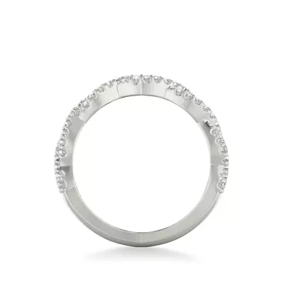 Elsa Contemporary Twist Diamond Band