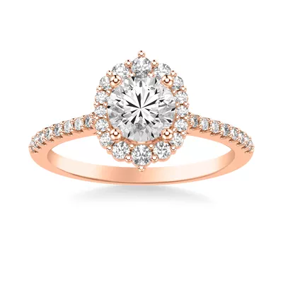 Taylor Modern Halo Engagement Ring