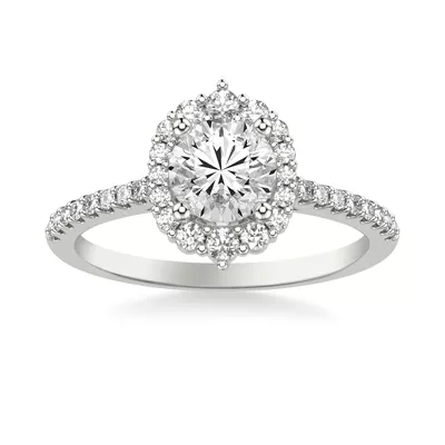Taylor Modern Halo Engagement Ring
