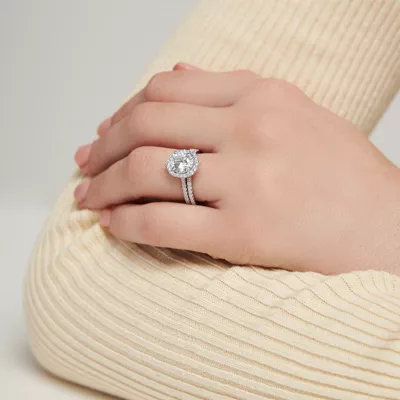 Taylor Modern Halo Engagement Ring