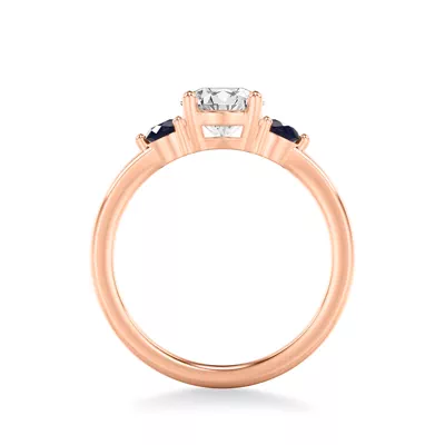 Aisling Sapphire Accent Engagement Ring