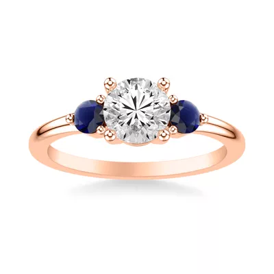 Aisling Sapphire Accent Engagement Ring