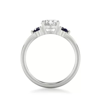 Aisling Sapphire Accent Engagement Ring