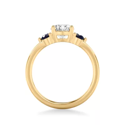 Aisling Sapphire Accent Engagement Ring