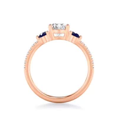 Becky Sapphire Accent Engagement Ring