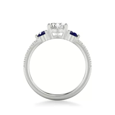Becky Sapphire Accent Engagement Ring