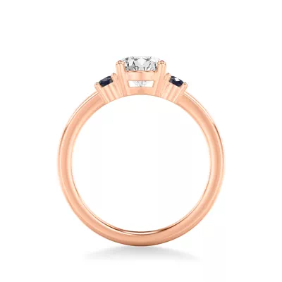 Kensley Sapphire Accent Engagement Ring