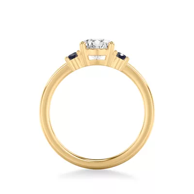 Kensley Sapphire Accent Engagement Ring