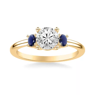 Kensley Sapphire Accent Engagement Ring