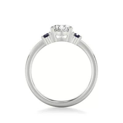 Kensley Sapphire Accent Engagement Ring