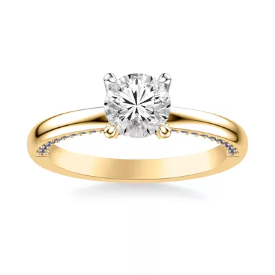 Lennox Sapphire Accent Engagement Ring