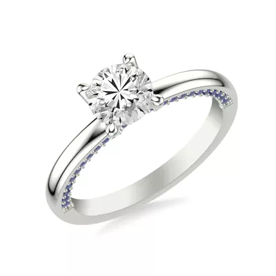 Lennox Sapphire Accent Engagement Ring