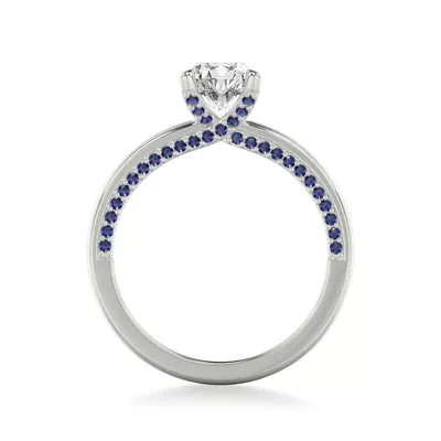 Lennox Sapphire Accent Engagement Ring