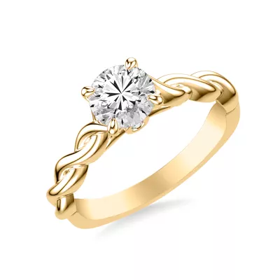 Janelle Twist Solitaire Plus Engagement Ring