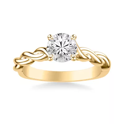 Janelle Twist Solitaire Plus Engagement Ring