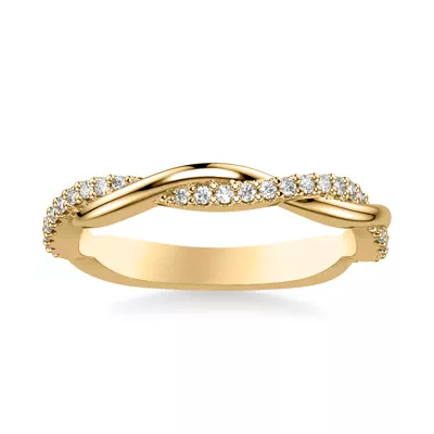 Linda Twisted Pavé Band