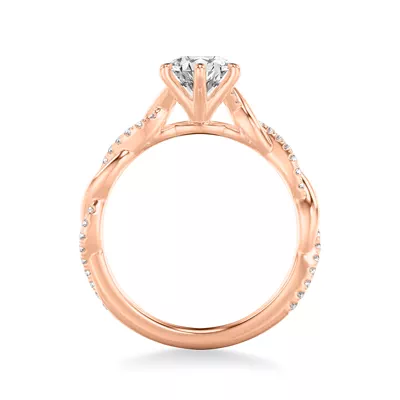 Darcy Diamond Twist Engagement Ring