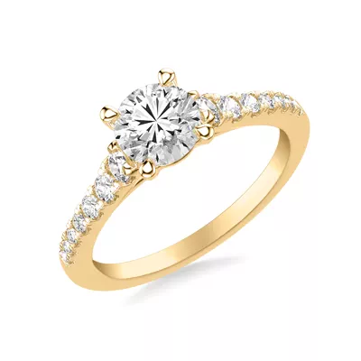 Elina Classic Diamond Engagement Ring