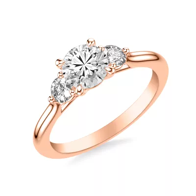 Dianne Trellis 3-Stone Engagement Ring