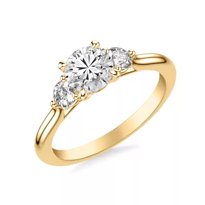 Dianne Trellis 3-Stone Engagement Ring