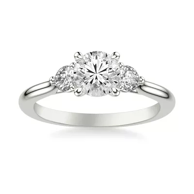Dianne Trellis 3-Stone Engagement Ring