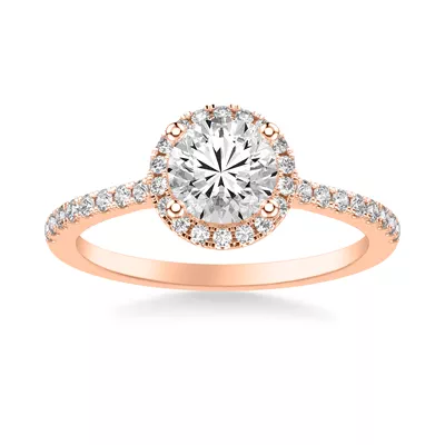 Tasha Diamond Halo Engagement Ring
