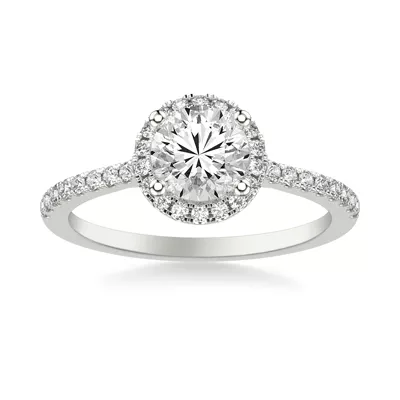 Tasha Diamond Halo Engagement Ring