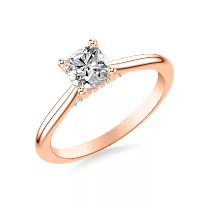 Kate Hidden Halo Diamond Engagement Ring