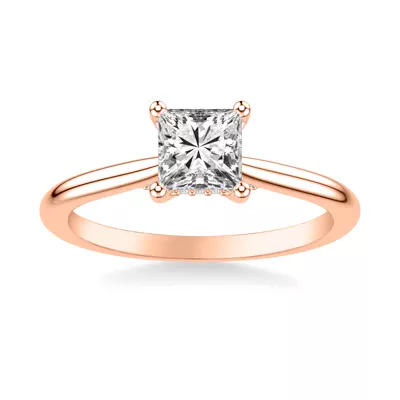 Kate Hidden Halo Diamond Engagement Ring