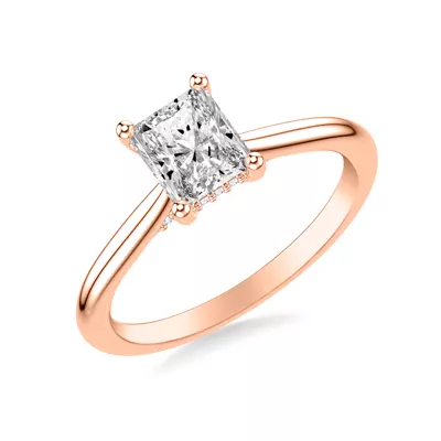 Kate Hidden Halo Diamond Engagement Ring