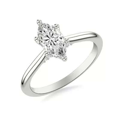 Kate Hidden Halo Diamond Engagement Ring