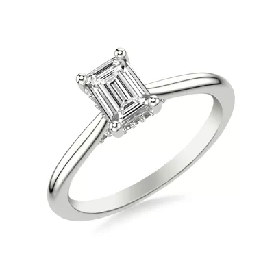 Kate Hidden Halo Diamond Engagement Ring