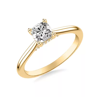 Kate Hidden Halo Diamond Engagement Ring